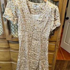 Ever New Floral Midi Dress - Brown and White